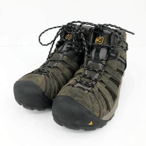 KEEN Men's Voyageur Mid Hiking Boots Size 11 Grey Water Resistant Leather